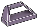 Tile 1 x 3 with raised offset handle