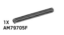 Connector: axle 6 studs long in Black