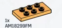 Plate Modified 2 x 4 with 6 studs in Orange, Florida