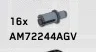 Connector: pin, small with axle in Gray, Light (Metallic)