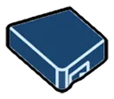 Wedge Tile 1 x 2 without corner, left in Blue, Midnight