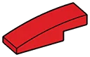 Slope 1 x 3 curved in Red, Flame