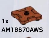 Container: crate 3 x 2 x 3, lid in Brown, Rust