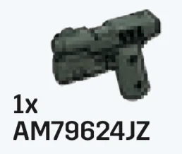 Weapon, Firearm: Sidekick Pistol (Infinite) in Green, Army