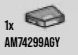 Wedge Tile 1 x 2 without corner, left in Clear, Smoky (Translucent)