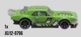 Hot Wheels Custom '68 Camaro 1:64 scale die-cast in Multicolored