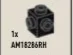 Brick Modified 1 x 1 with studs on adjacent sides in Black (Metallic)