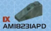 Slope 33 1 x 3 with hole on slope in Green, Jungle (Camo)