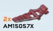 Hinge panel, small slatted vane on clip