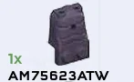 Slope 2 x 1 x 3 with Studs on side Hierarch's Chair Backer in Purple, Dark (Metallic)