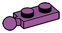 Plate Modified 1 x 2 with ball joint on end, small in Magenta, Rich