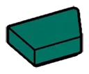 Wedge Tile 1 x 2 without corner, right