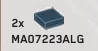 Tile 1 x 1 in Gray, Dark Smoke