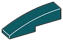 Slope 25 1 x 4 curved in Blue, French