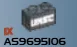 Brick 1 x 2 with UNSC logo in Gray, Cool Dark (Flake)