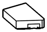 Wedge Tile 1 x 2 without corner, right in White