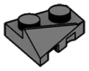 Wedge Slope 2 x 2 without right corner in Gray, Dark (Flake)