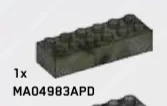 Brick 2 x 6 in Green, Jungle (Camo)