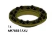 Turntable 8 x 8 base, round with 45 slope, inverse in Green, Olive Drab (Infinite Green) (Metallic)