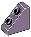 Slope brick 45 1 x 2.33 x 2 with studs on slope
