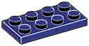 Plate 2 x 4 in Blue, Dark Slate