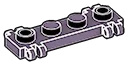 Hinge plate 1 x 4 with 2 pairs of 3 fingers on each long side