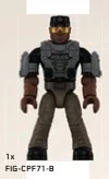 Figure, Halo: NMPD Sergeant w/ Hat - Black Skin Tone (NMPD Pelican)