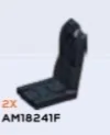 Fixture, chair: car seat, contoured headrest, hole in back in Black