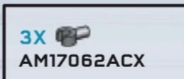 Connector: pin, short with clip in Gray, Light