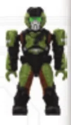 Figure, Halo: UNSC Marine - Green / Brown / Black (Halo 4/5)