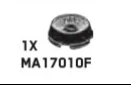 Engine component: intake turbine 2 x 2 in Black