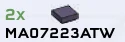 Tile 1 x 1 in Purple, Dark (Metallic)