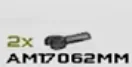 Connector: pin, short with clip in Gray, Dark (Metallic)