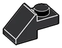 Slope 45 1 x 1 with 1 x 1 Plate in Gray, Dark Charcoal