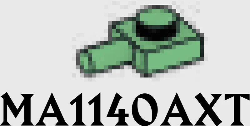 Plate Modified 1 x 1 with horizontal pin in Green, Vertigris (Sand Green)