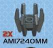 Halo, Misc: Covenant AA-Gun Core Half in Gray, Dark (Metallic)