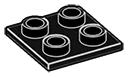 Tile 2 x 2 inverse in Grey, Charcoal