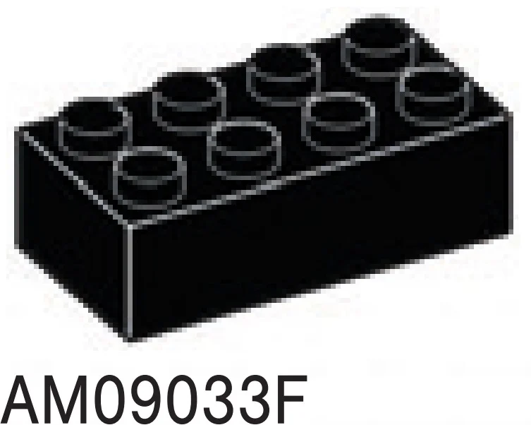 Brick 2 x 4 in Black