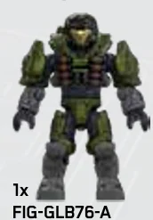 Figure, Halo: Spartan Air Assault - Metallic Green (Reach Armor)