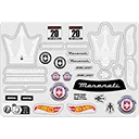 Decal Sheet for JFR90 Maserati MC20