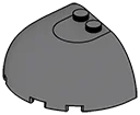 Slope 6 x 4 x 2 half round dome in Gray, Dark (Flake)
