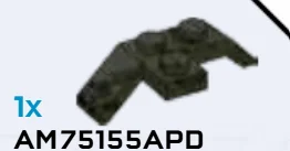 Plate 2 x 2 corner with mudguards, right in Green, Jungle (Camo)