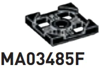Turntable 2 x 2, Base in Black