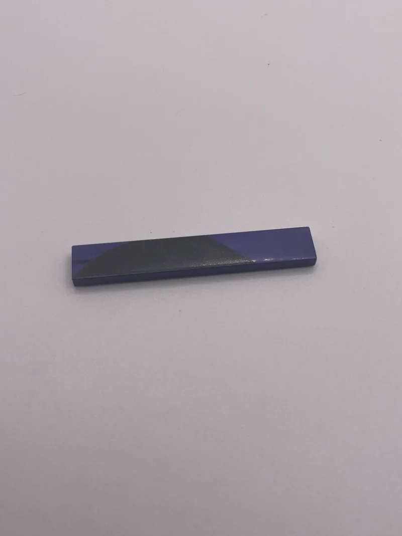 Tile 1 x 6 w/ Printed Dark Grey Detail - Right in Purple, Rich