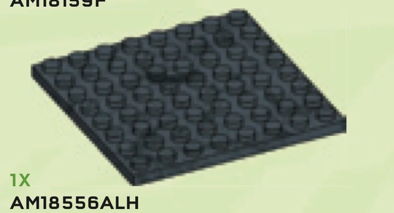 Plate 8 x 8, new in Gray, Dark (Camo)