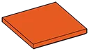 Tile 4 x 4 with 9 studs on underside in Orange, Marigold