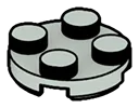 Plate 2 x 2 round