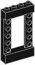 Wall, 1 x 5 x 4 with 4 x 5 open Section in Center in Grey, Charcoal