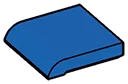 Tile Modified 2 x 2 with rounded lip in Blue