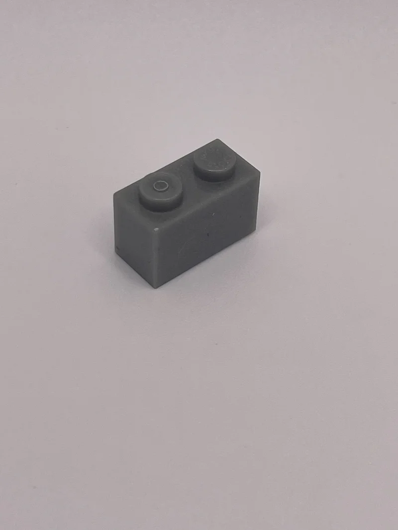 Brick 1 x 2 in Gray, Stone
